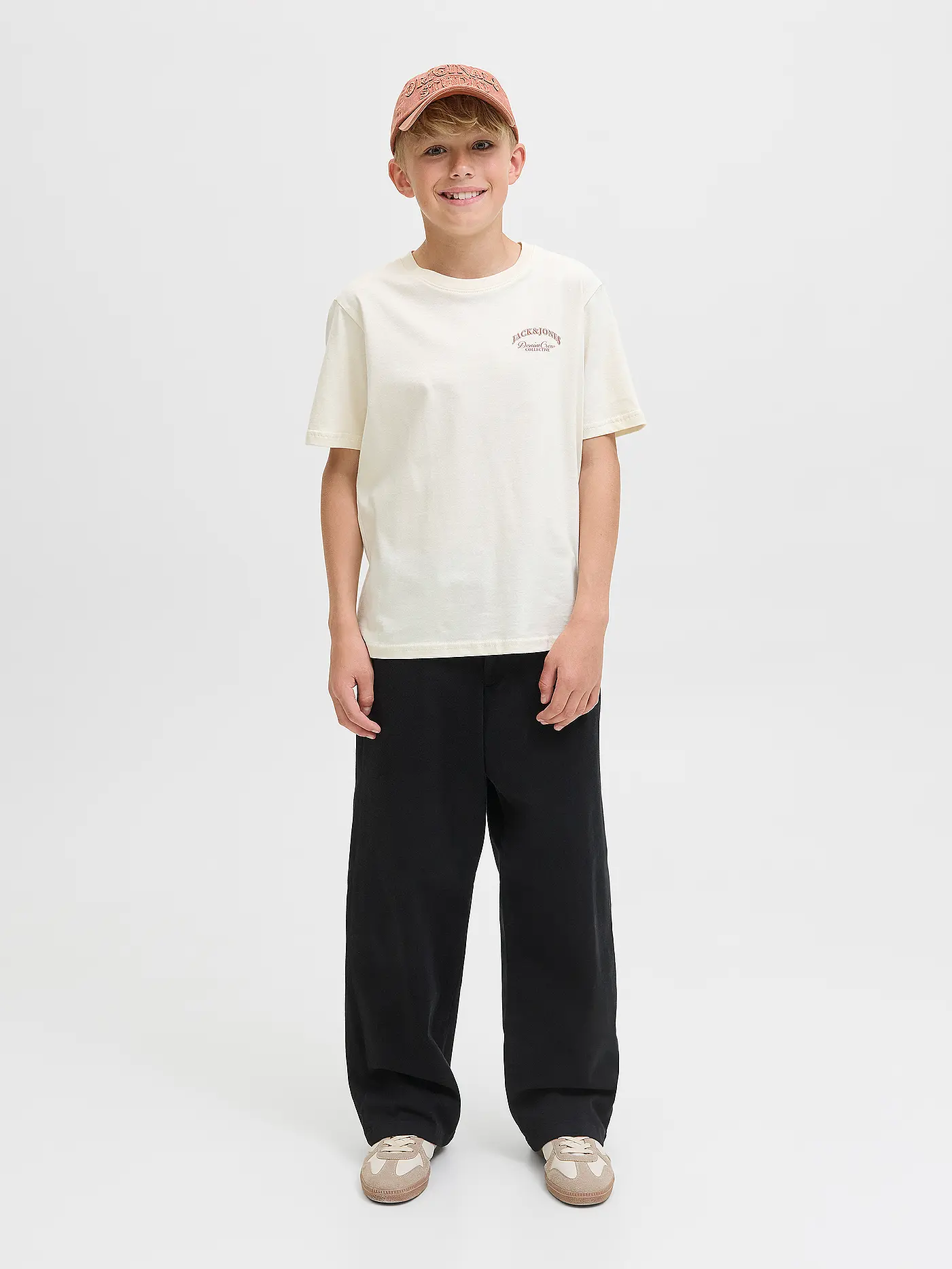 JACK & JONES | Jungen T-Shirt JJEBRANDES | creme